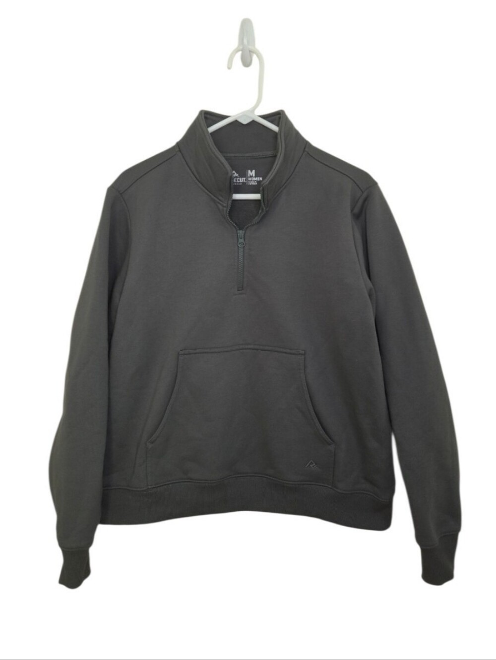 Ridgecut Toughwear Women's Quarter Zip Green Pullover Sweatshirt Sz Medium